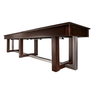 American Heritage Abbey Shuffleboard Table side - Game Room Spot