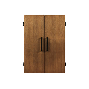 American Heritage Alta Dartboard Cabinet in Walnut - Game Room Spot