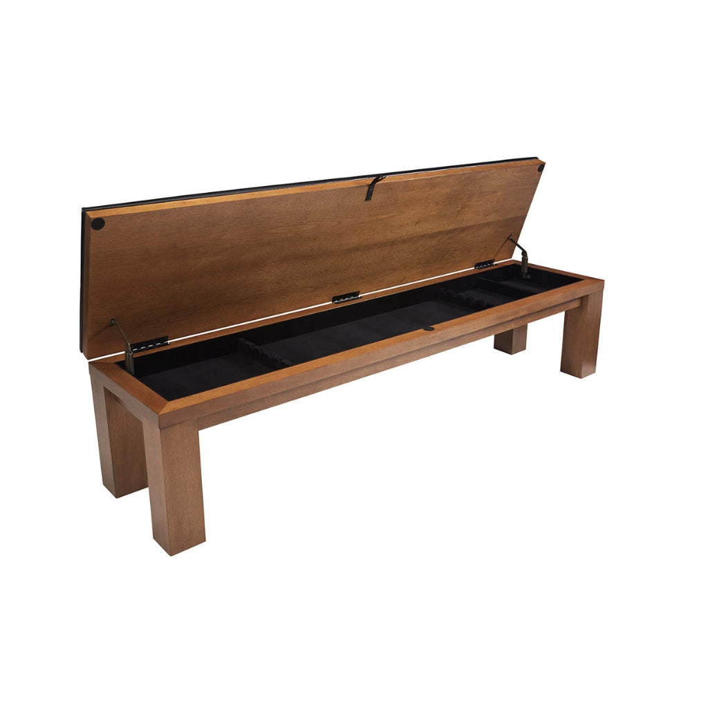 American Heritage Alta Multi-functional Storage Bench open - Game Room Spot