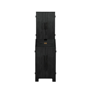 American Heritage Alta Standup Dartboard Cabinet in Black - Game Room Spot