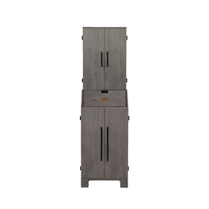 American Heritage Alta Standup Dartboard Cabinet in Charcoal - Game Room Spot
