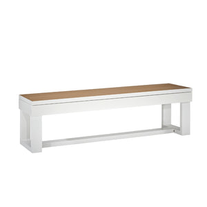 American Heritage Lanai Outdoor Pool Table Full Set White bench - Game Room Spot