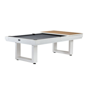 American Heritage Lanai Outdoor Pool Table Full Set White cover - Game Room Spot