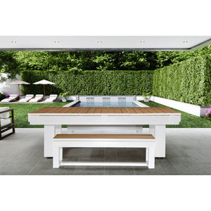 American Heritage Billiards Lanai Pool Table Full Set White - Game Room Spot