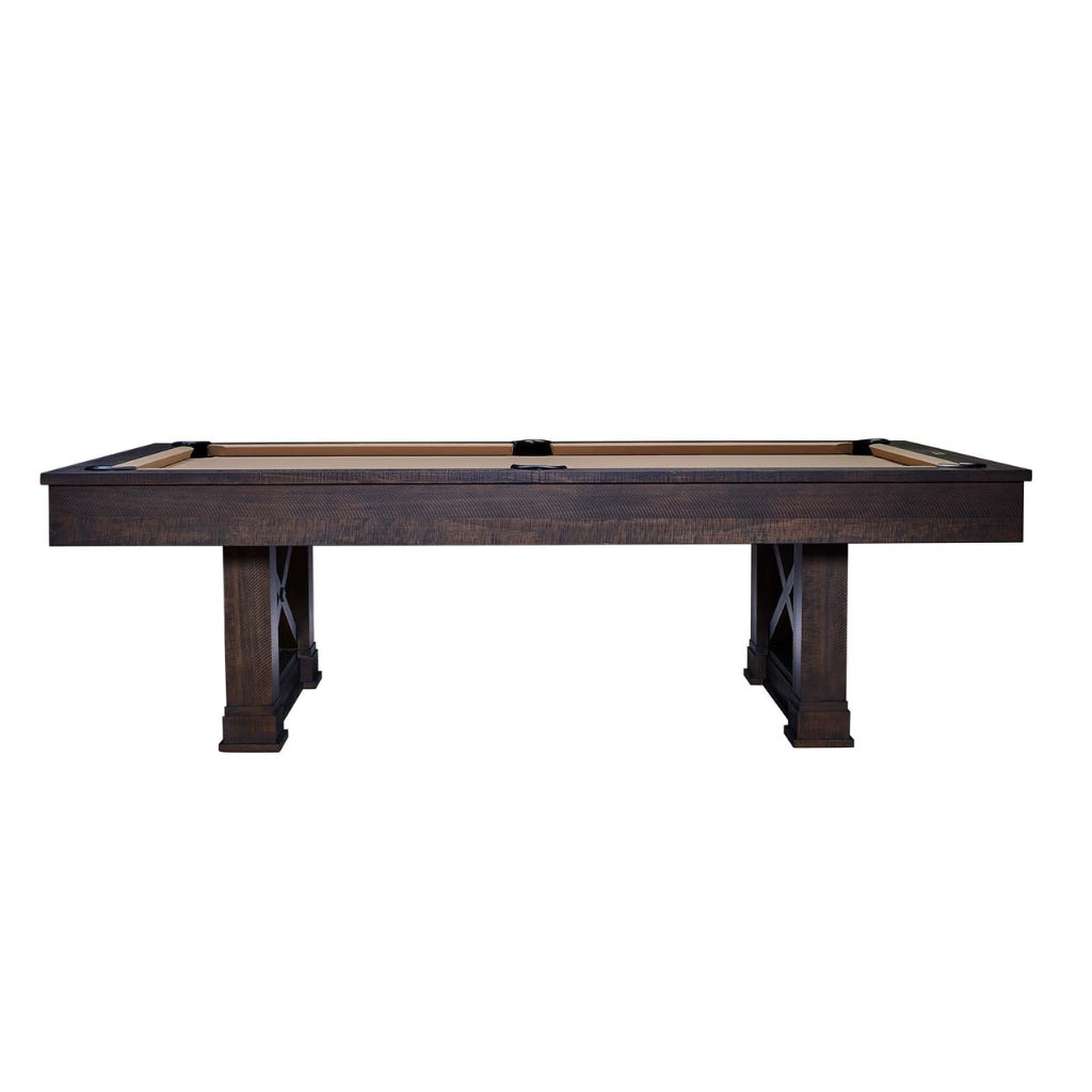 American Heritage Farmhouse Pool Table side - Game Room Spot