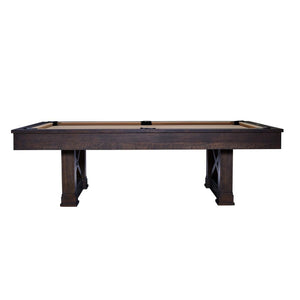American Heritage Farmhouse Pool Table side - Game Room Spot