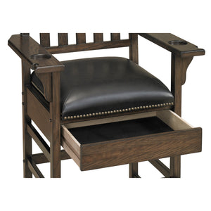 American Heritage King Chair detail - Game Room Spot
