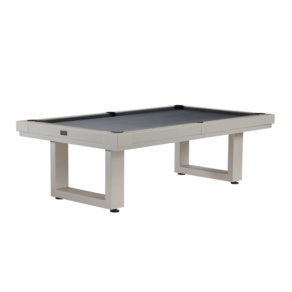 American Heritage Lanai Outdoor Pool Table in Grey - Game Room Spot