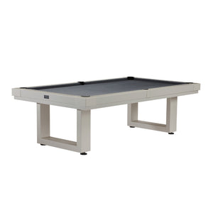 American Heritage Lanai Outdoor Pool Table in Grey - Game Room Spot