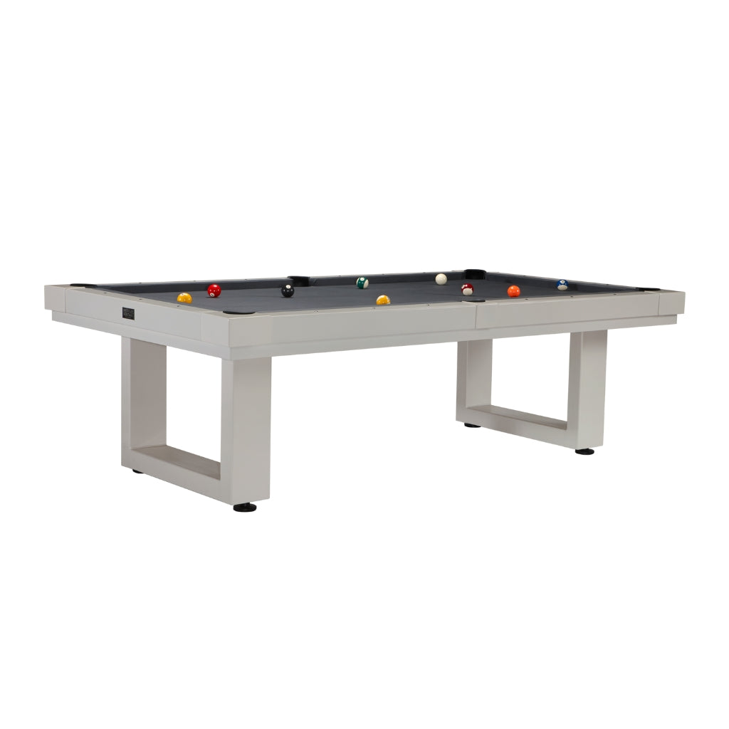 American Heritage Billiards Lanai Outdoor Pool Table in Grey display - Game Room Spot