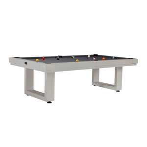 American Heritage Billiards Lanai Outdoor Pool Table in Grey display - Game Room Spot