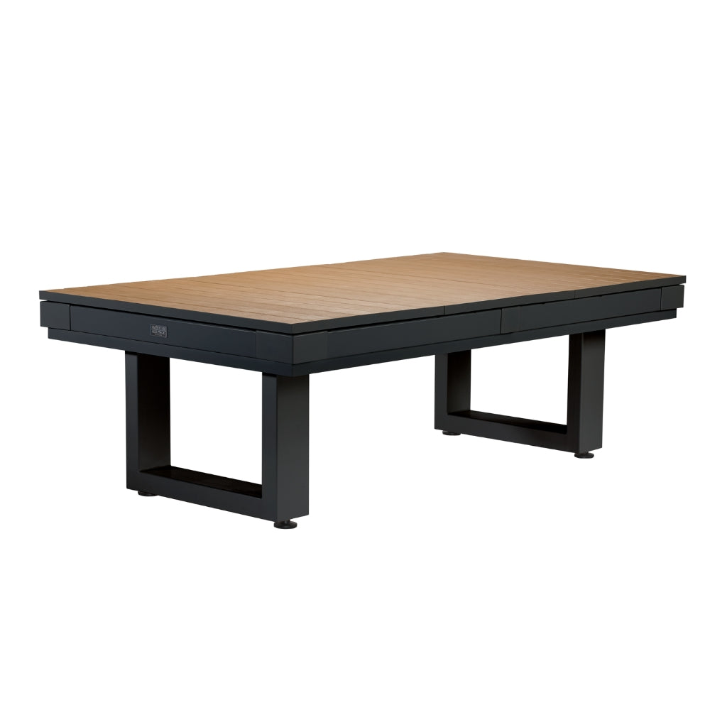 American Heritage Lanai Pool Table Full Set in Obsidian Black cover - Game Room Spot