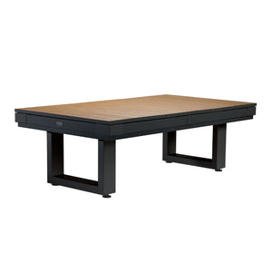 American Heritage Lanai Pool Table Full Set in Obsidian Black cover - Game Room Spot