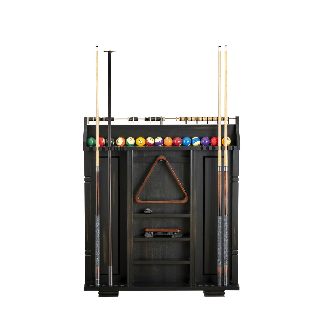 American Heritage Providence Cue Rack in Peppercorn - Game Room Spot