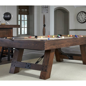 American Heritage Savannah Pool Table in Sable Detail - Game Room Spot