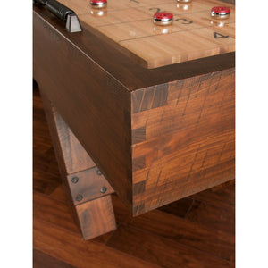 American Heritage Savannah Shuffleboard Table corner - Game Room Spot
