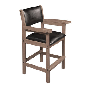 American Heritage Spectator Chair in Antique Grey - Game Room Spot