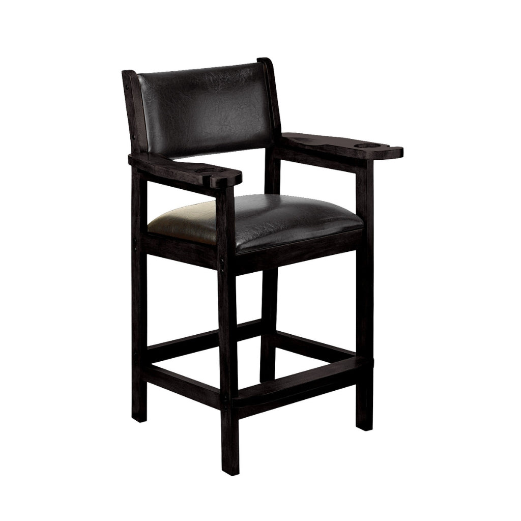 American Heritage Spectator Chair in Black - Game Room Spot