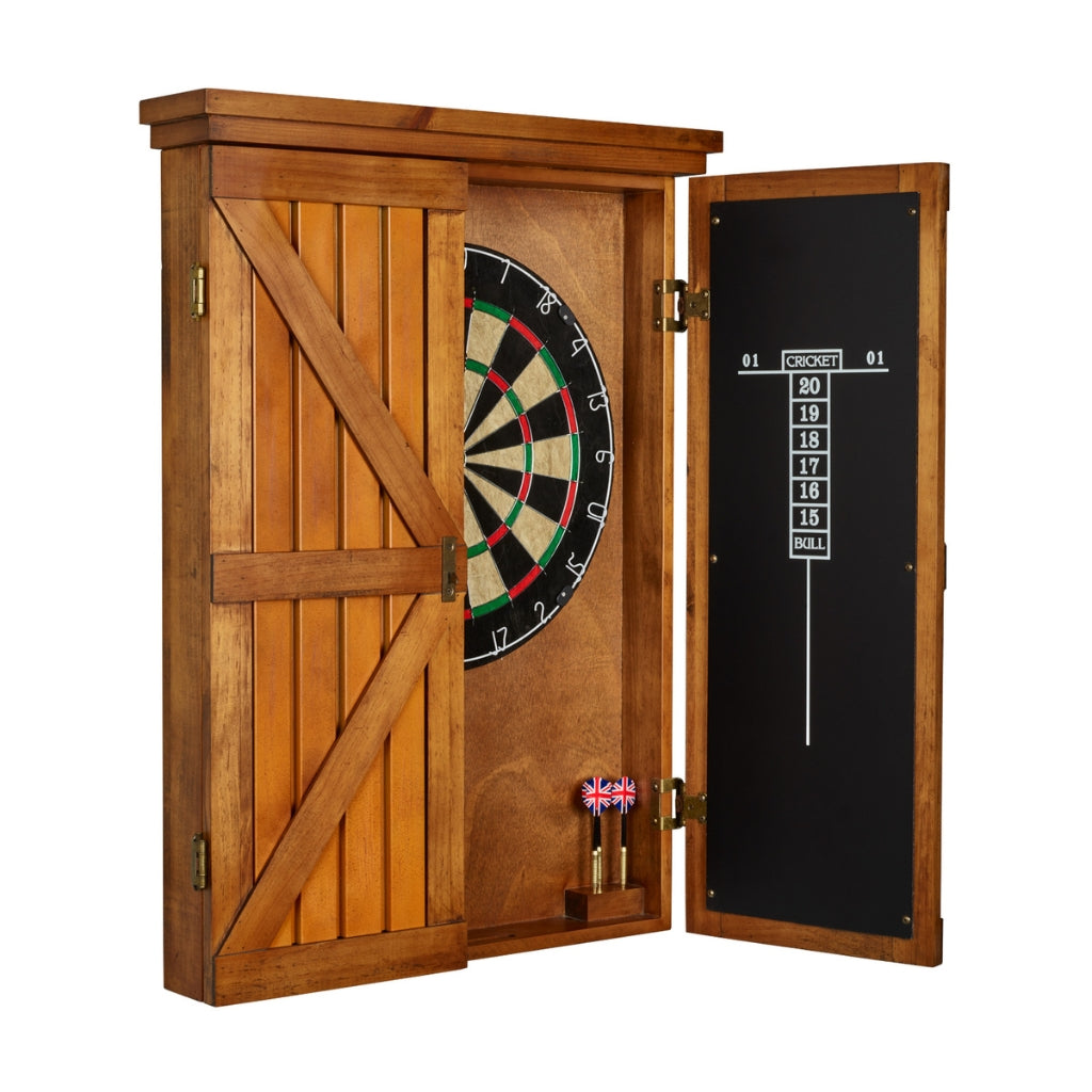 American Heritage Turnberry Dartboard Cabinet detail - Game Room Spot