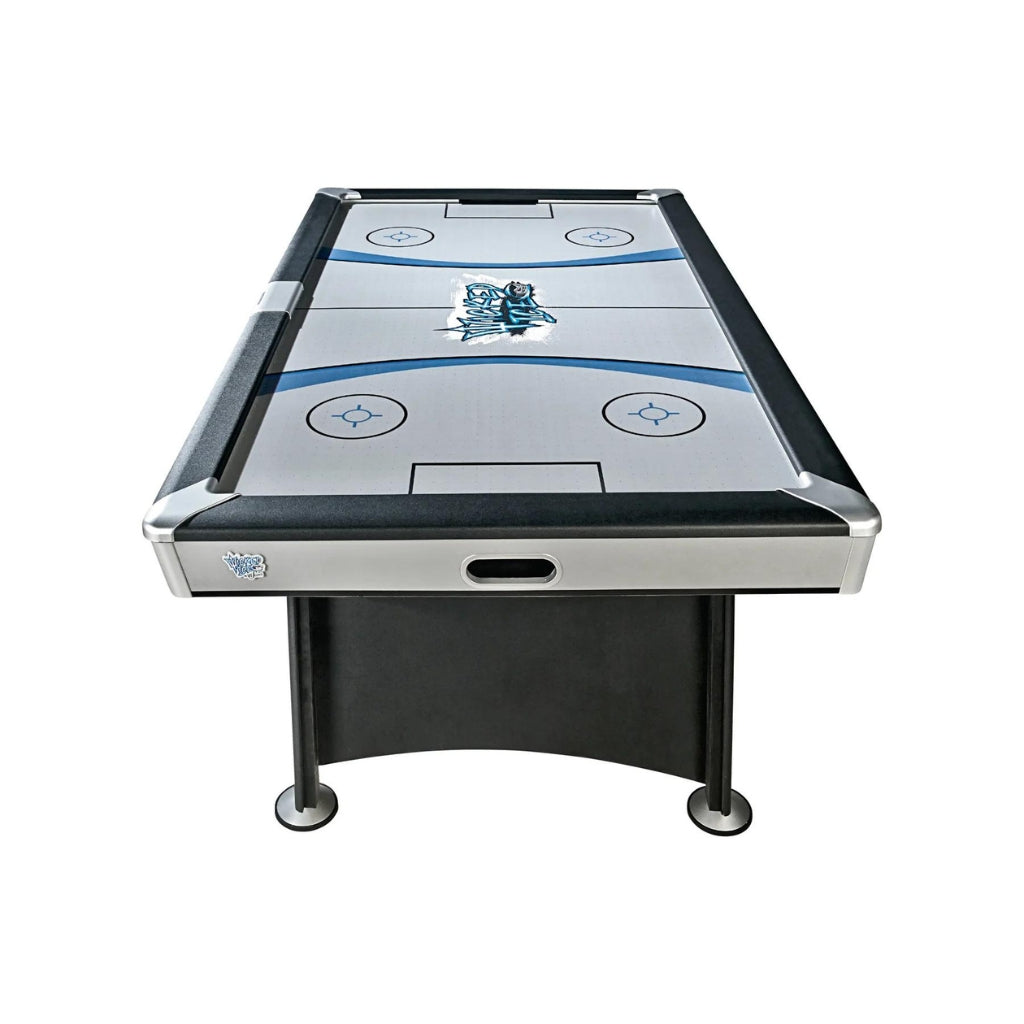 American Heritage Wicked Ice Air Hockey Table front - Game Room Spot