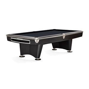 Brunswick Billiards Gold Crown VI Pool Table Matte Black in Ebony - Game Room Spot