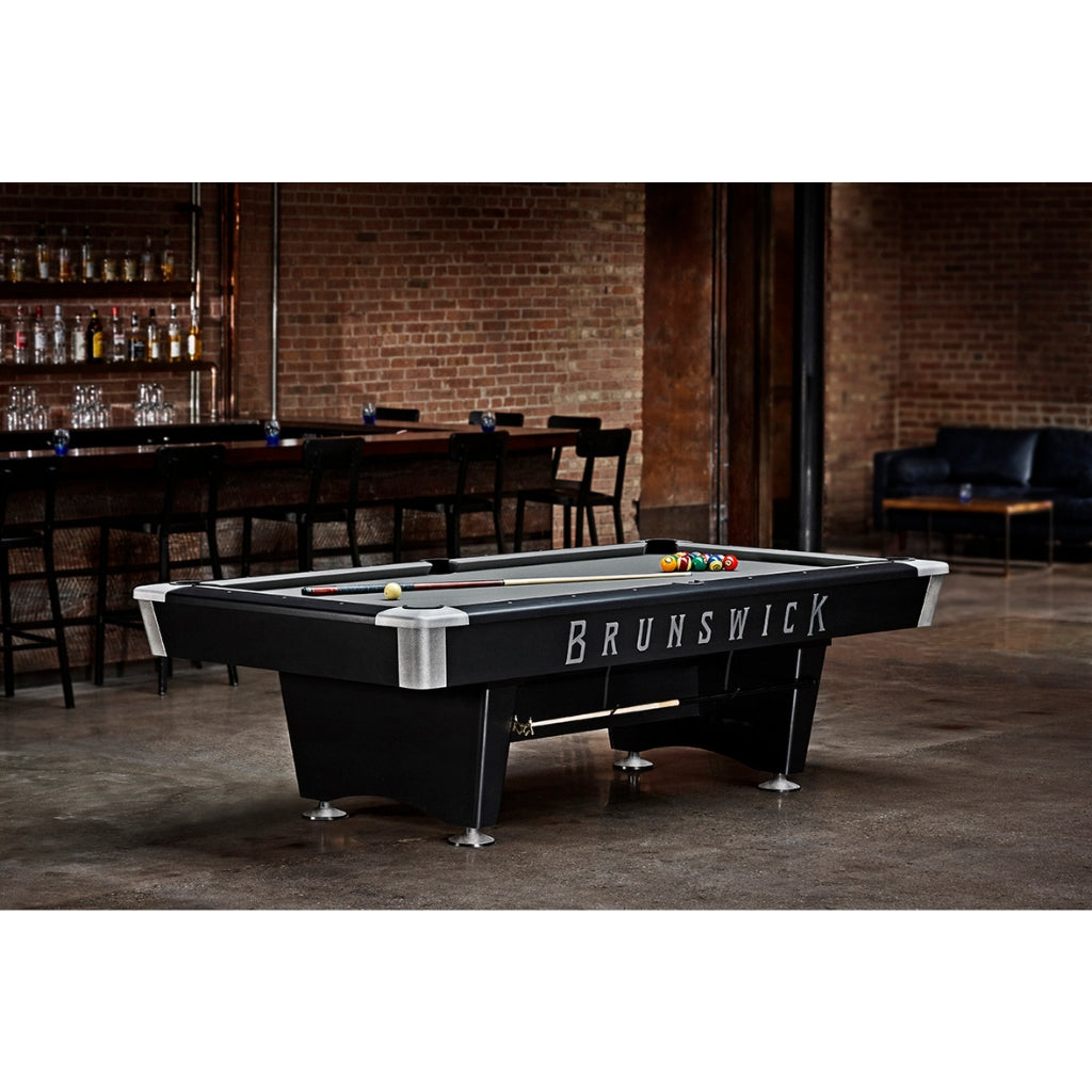 Brunswick Black Wolf Pro Drop Pocket Pool Table - Game Room Spot