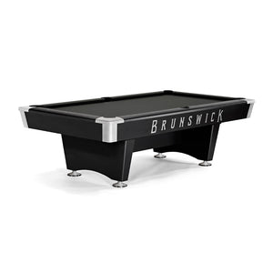 Brunswick Black Wolf Pro 7' Pool Table Drop Pocket in Charcoal Grey - Game Room Spot