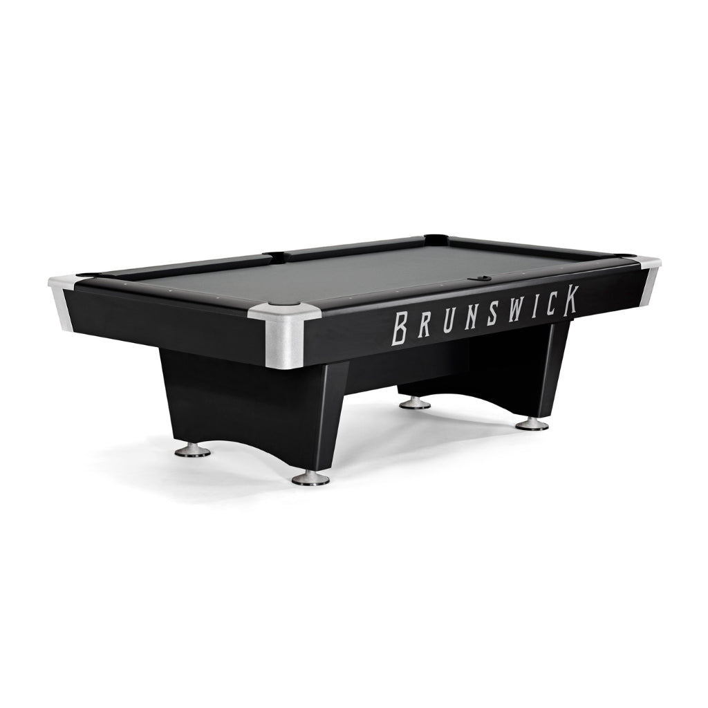 Brunswick Black Wolf Pro 7' Pool Table Drop Pocket in Gun Metal Grey - Game Room Spot