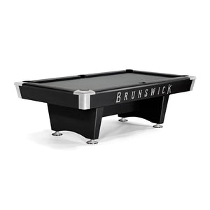 Brunswick Black Wolf Pro 7' Pool Table Drop Pocket in Gun Metal Grey - Game Room Spot