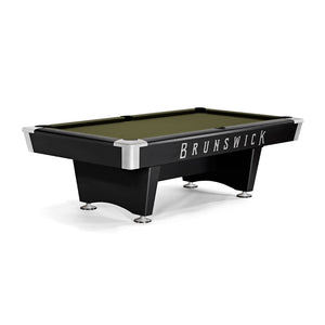 Brunswick Black Wolf Pro 7' Pool Table Drop Pocket in Olive - Game Room Spot