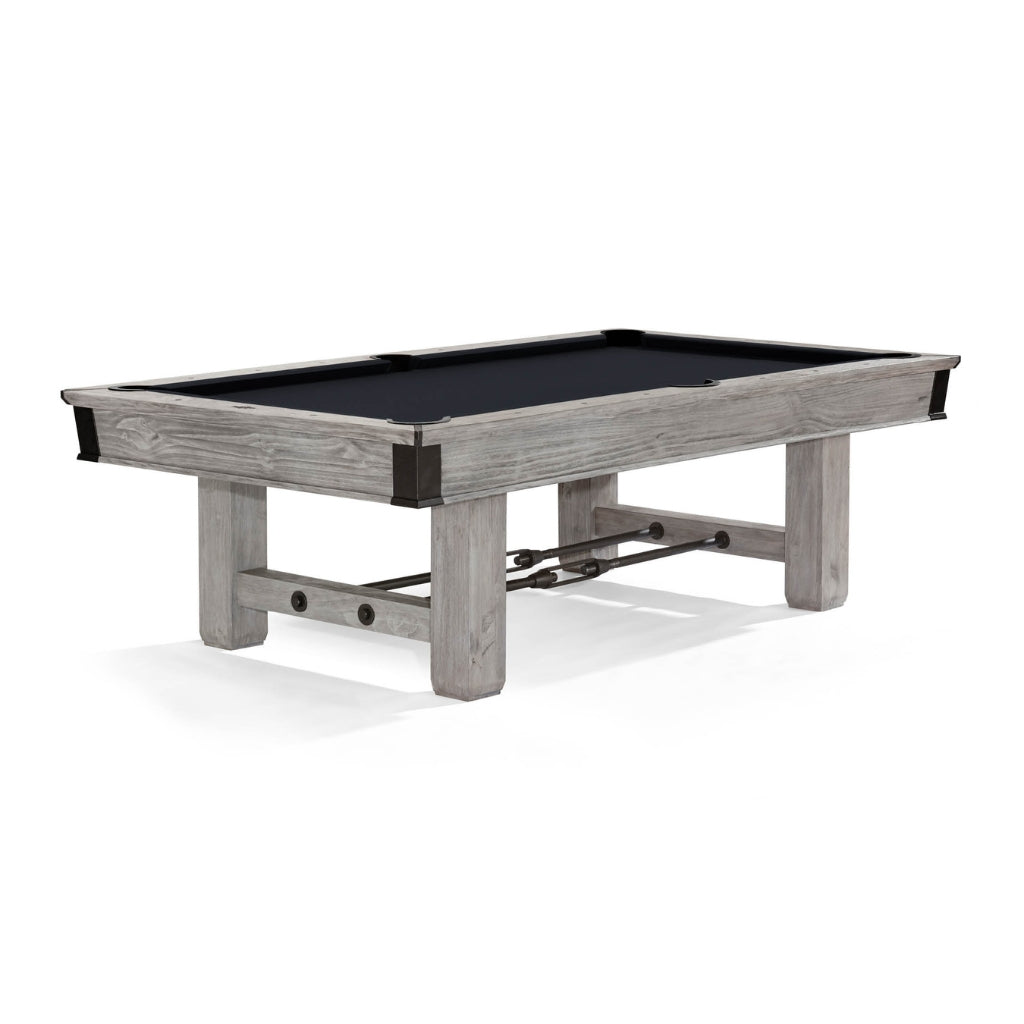 Brunswick Billiards Canton Pool Table Rustic Grey in Ebony - Game Room Spot