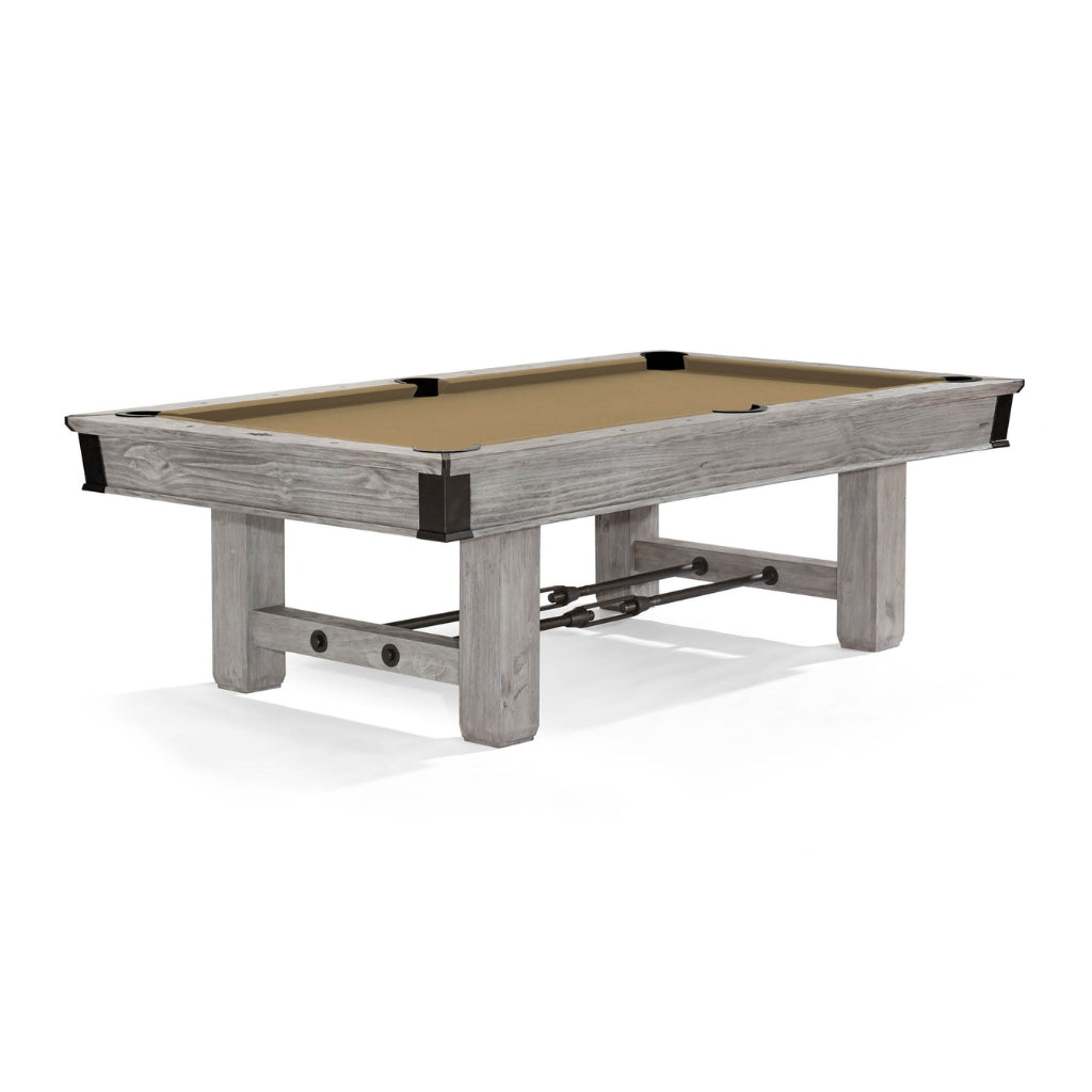 Brunswick Billiards Canton Pool Table Rustic Grey in Sahara - Game Room Spot