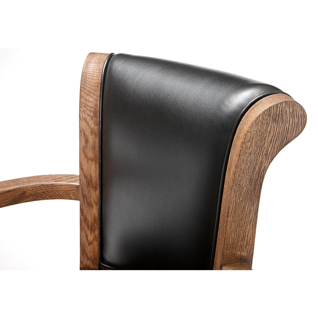 Brunswick Centennial Classic Bar Stool Rustic Dark Brown closeup - Game Room Spot