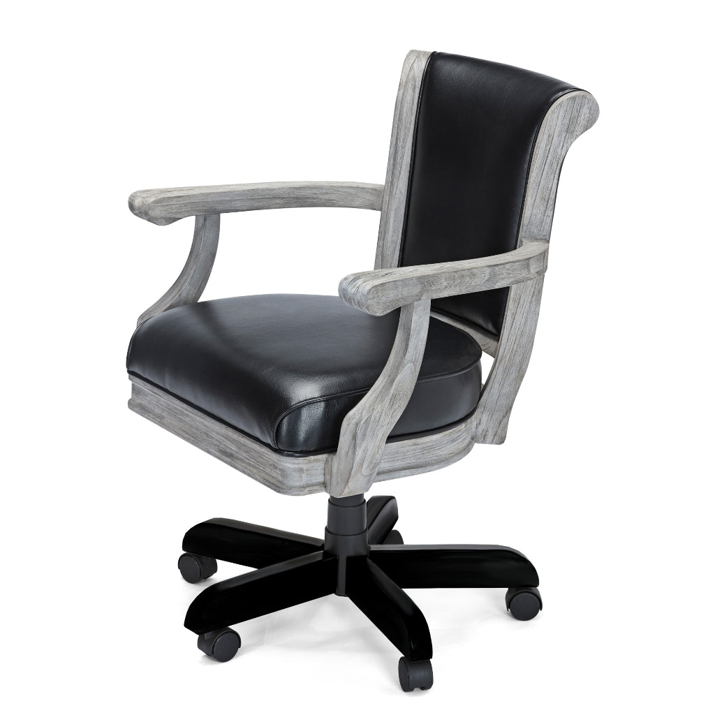 Brunswick Centennial Game Table Chair Black and Grey - Game Room Spot