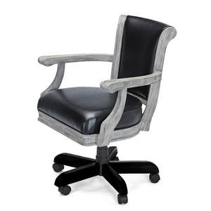Brunswick Centennial Game Table Chair Black and Grey - Game Room Spot