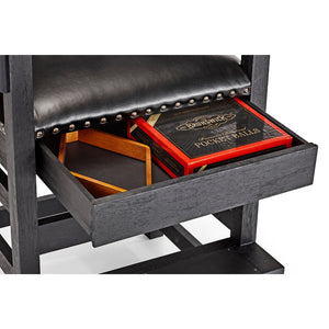 Brunswick Centennial Players Chair in Black detail - Game Room Spot