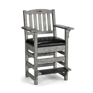 Brunswick Centennial Players Chair in Rustic Grey - Game Room Spot