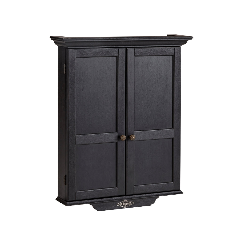 Brunswick Dartboard Cabinet in Black - Game Room Spot