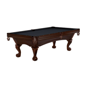 Brunswick Billiards Glenwood Espresso 8 Foot Pool Table Ball and Claw in Ebony - Game Room Spot