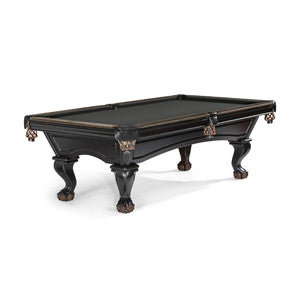 Brunswick Glenwood 8' Matte Black Pool Table Talon legs in Charcoal - Game Room Spot