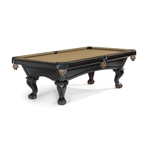 Brunswick Glenwood 8' Matte Black Pool Table Talon legs in Sahara - Game Room Spot