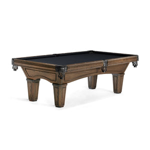 Brunswick Glenwood Coffee Pool Table Tapered in Ebony - Game Room Spot