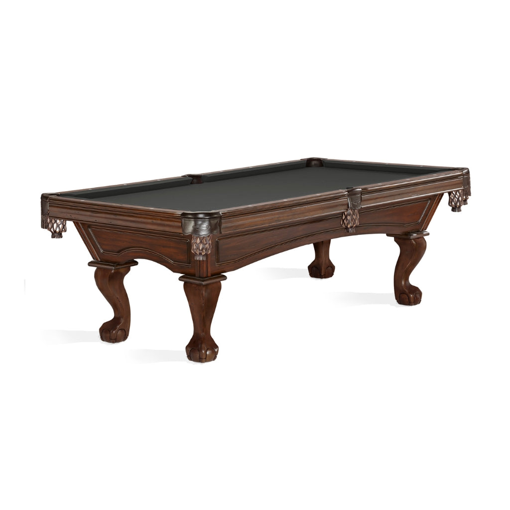 Brunswick Glenwood 8' Tuscana Pool Table Ball and Claw in Charcoal - Game Room Spot