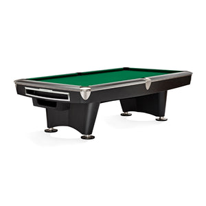 Brunswick Gold Crown VI Pool Table Matte Black in Brunswick Green - Game Room Spot