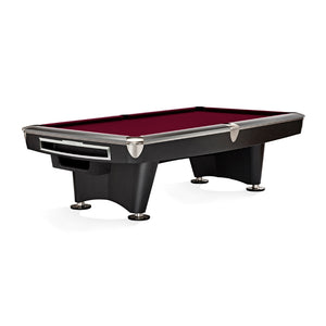 Brunswick Gold Crown VI Pool Table Matte Black in Merlot - Game Room Spot