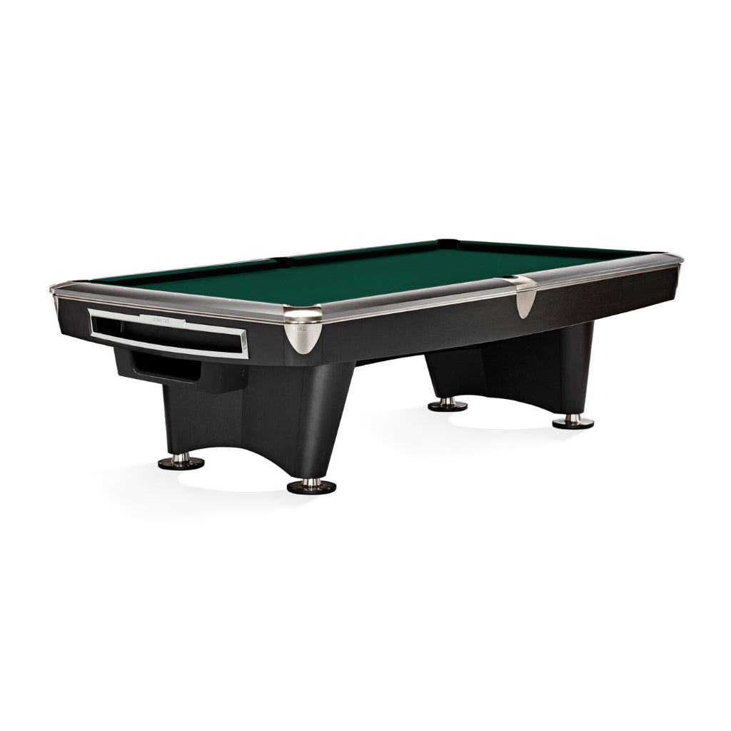 Brunswick Gold Crown VI Pool Table Matte Black in Timberline - Game Room Spot