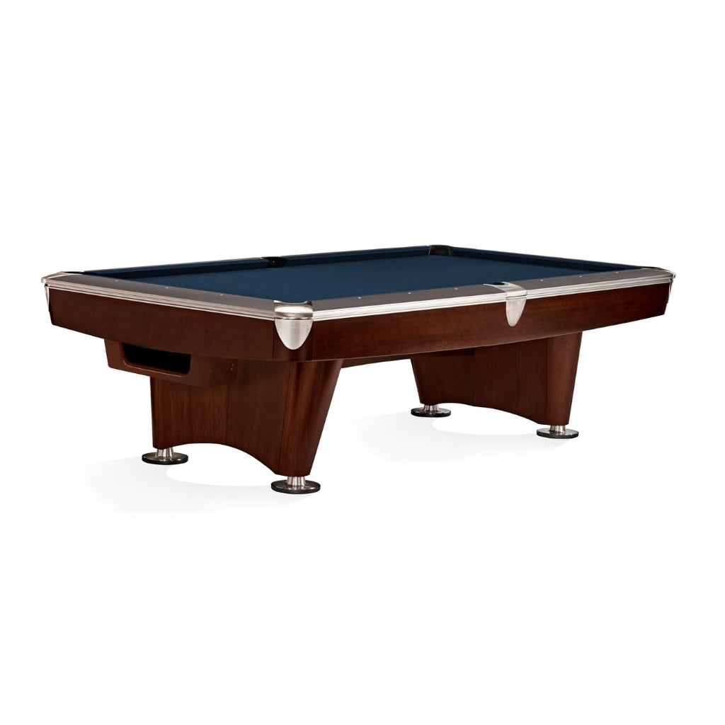 Brunswick Gold Crown VI 8' Pool Table Gully in Regatta Blue - Game Room Spot