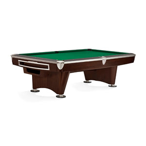 Brunswick Gold Crown VI 9' Pool Table Gully in Brunswick Green - Game Room Spot