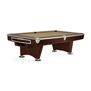 Brunswick Gold Crown VI 9' Pool Table Gully in Sahara - Game Room Spot