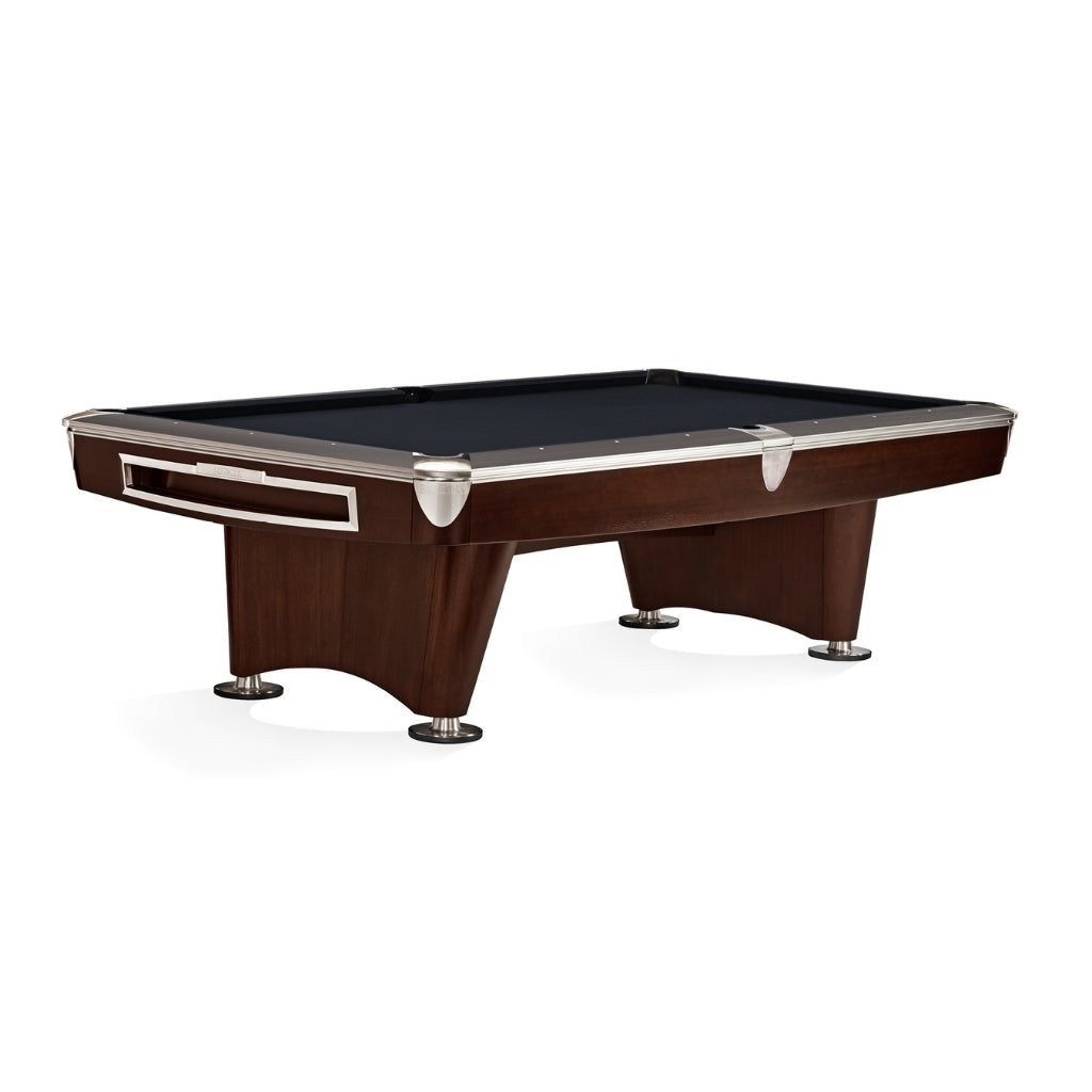 Brunswick Gold Crown VI 9' Pool Table in Ebony - Game Room Spot